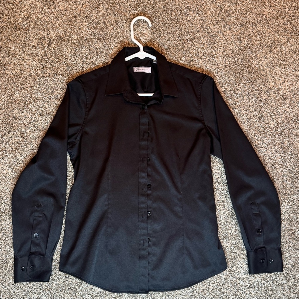 Elegant Black Button Down Shirt for Women